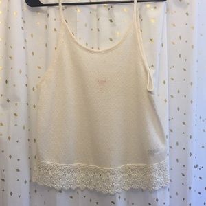 Mossimo tank top with lace bottom.